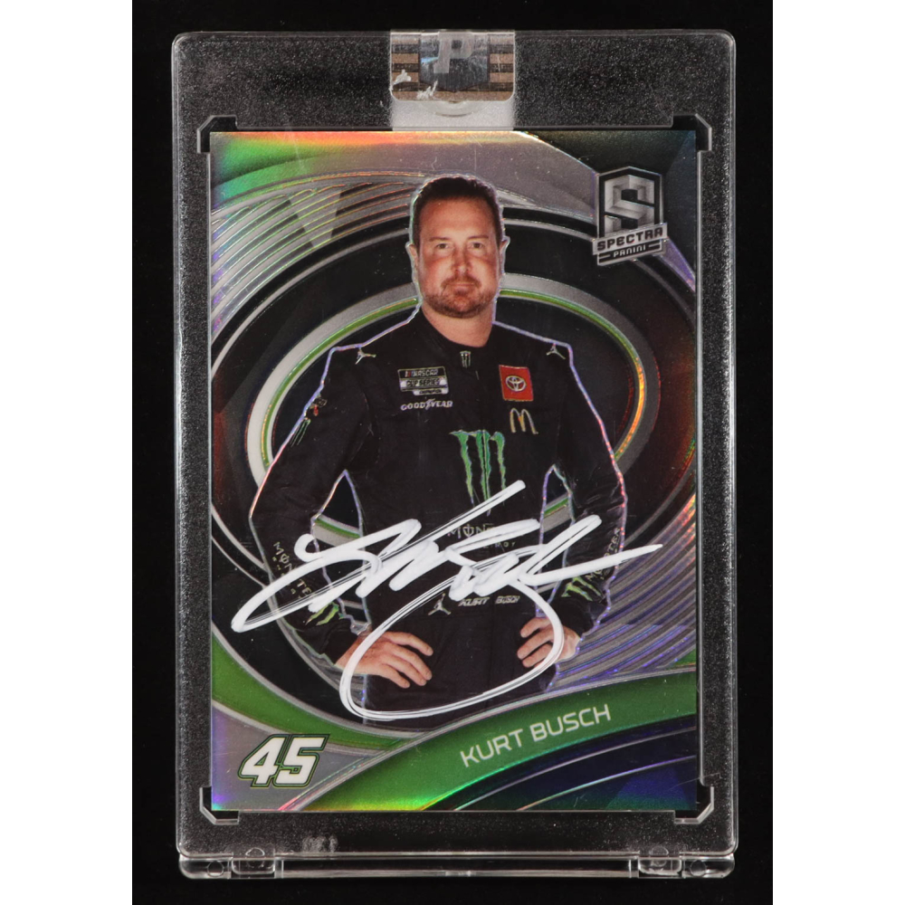Kurt Busch Signed 2022 Panini Chronicles Spectra #14 (PA) at PristineAuction.com