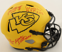 Chiefs Full-Size Rave Alternate Speed Helmet Signed by (4) with Jan Stenerud, Willie Roaf, Will Shields & Emmitt Thomas with Multiple Career Stat Inscriptions (JSA) at PristineAuction.com