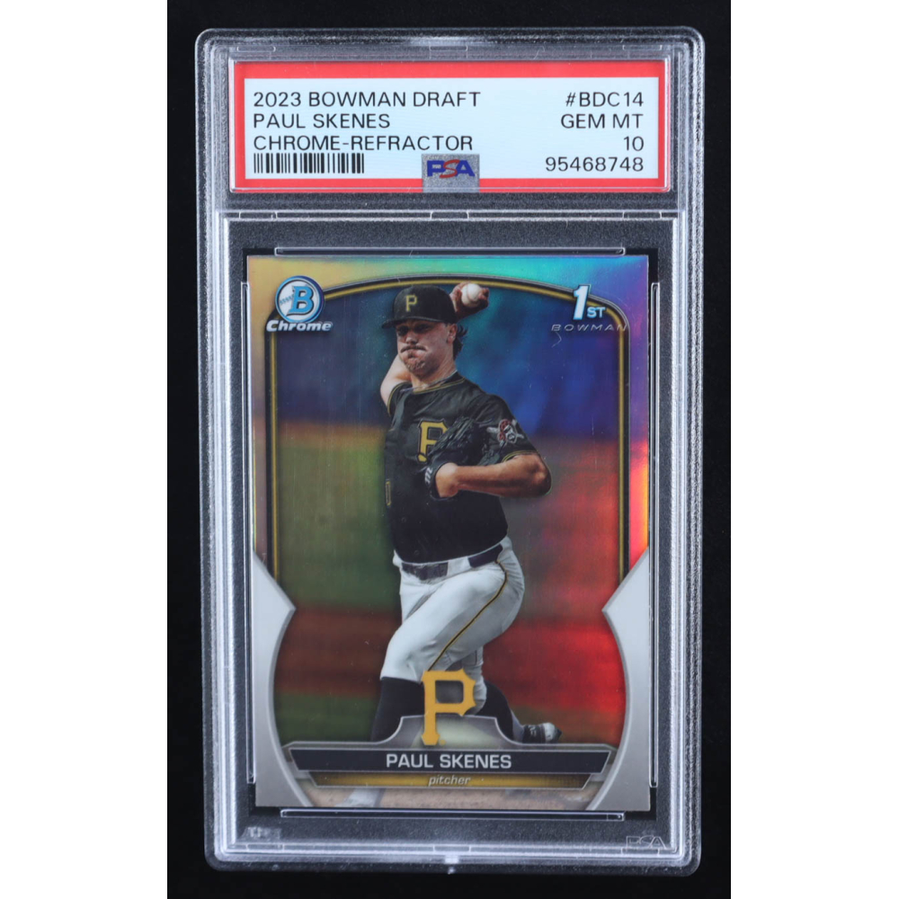 Paul Skenes 2023 Bowman Chrome Draft Refractors #BDC14 RC (PSA 10) at PristineAuction.com