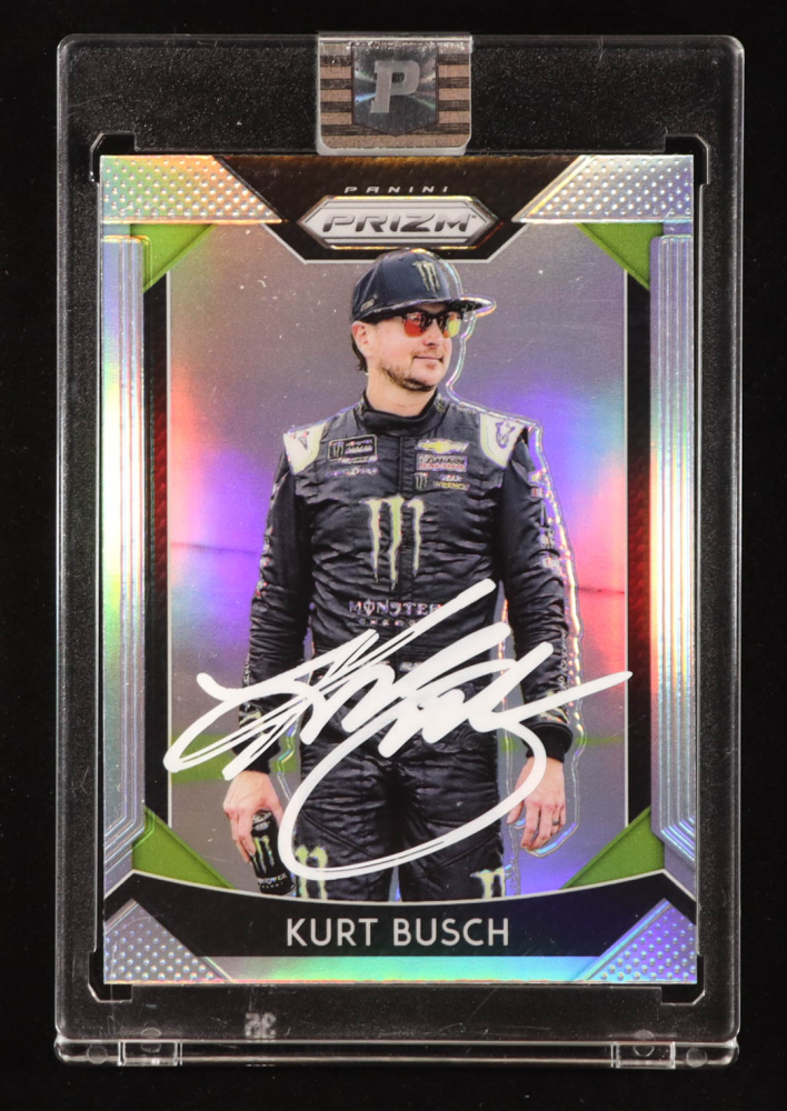 Kurt Busch Signed 2019 Panini Prizm Prizms #1 (PA)
