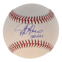 Rafael Palmeiro Signed OML Baseball Inscribed "569 HRs" (JSA) at PristineAuction.com