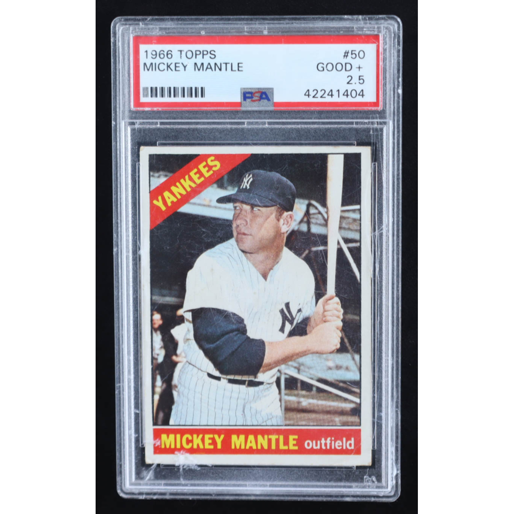 Mickey Mantle 1966 Topps #50 DP (PSA 2.5) at PristineAuction.com