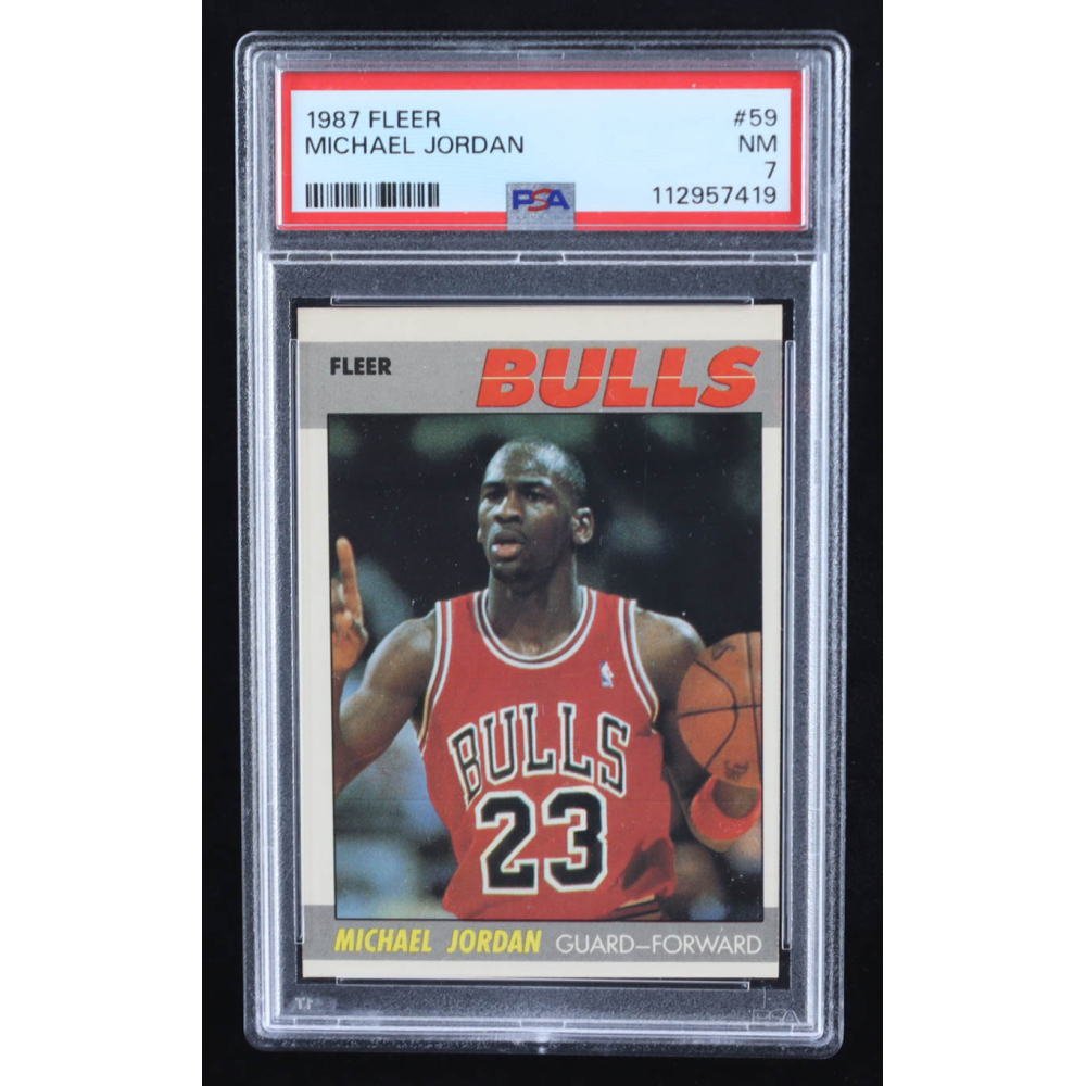 Michael Jordan 1987-88 Fleer #59 (PSA 7) at PristineAuction.com