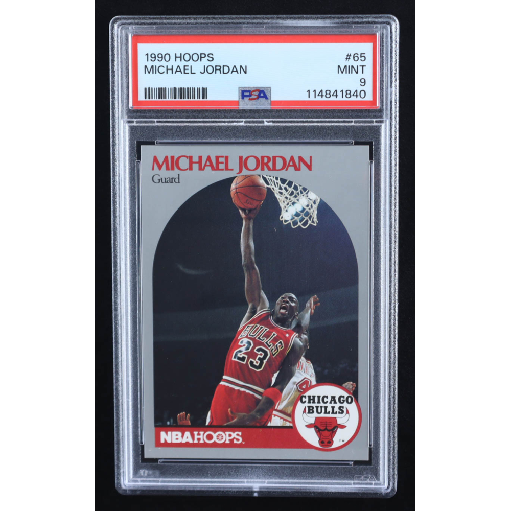 Michael Jordan 1990-91 Hoops #65 (PSA 9) at PristineAuction.com