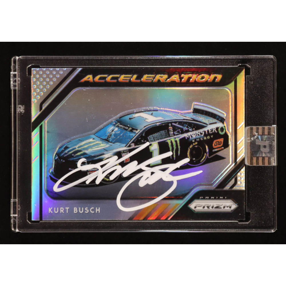 Kurt Busch Signed 2019 Panini Prizm Prizms #55 ACC (PA) at PristineAuction.com