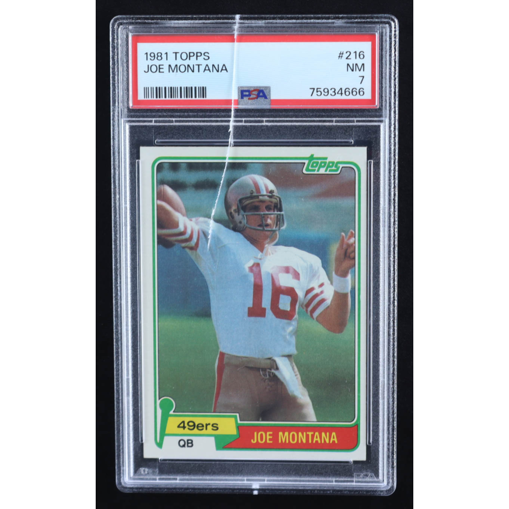 Joe Montana 1981 Topps #216 RC (PSA 7) at PristineAuction.com