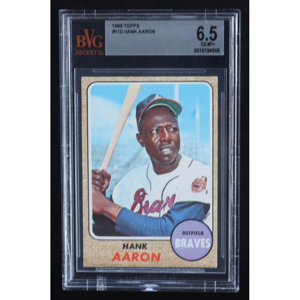 Hank Aaron 1968 Topps #110 (BVG 6.5) at PristineAuction.com