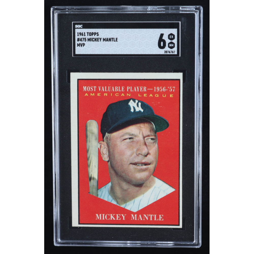 Mickey Mantle 1961 Topps #475 MVP (SGC 6) at PristineAuction.com