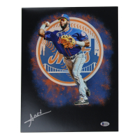 Amed Rosario Signed Mets 11x14 Photo (Beckett) at PristineAuction.com