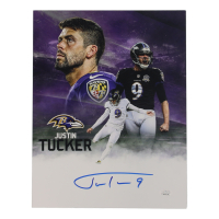 Justin Tucker Signed Ravens 11x14 Photo (Beckett) at PristineAuction.com