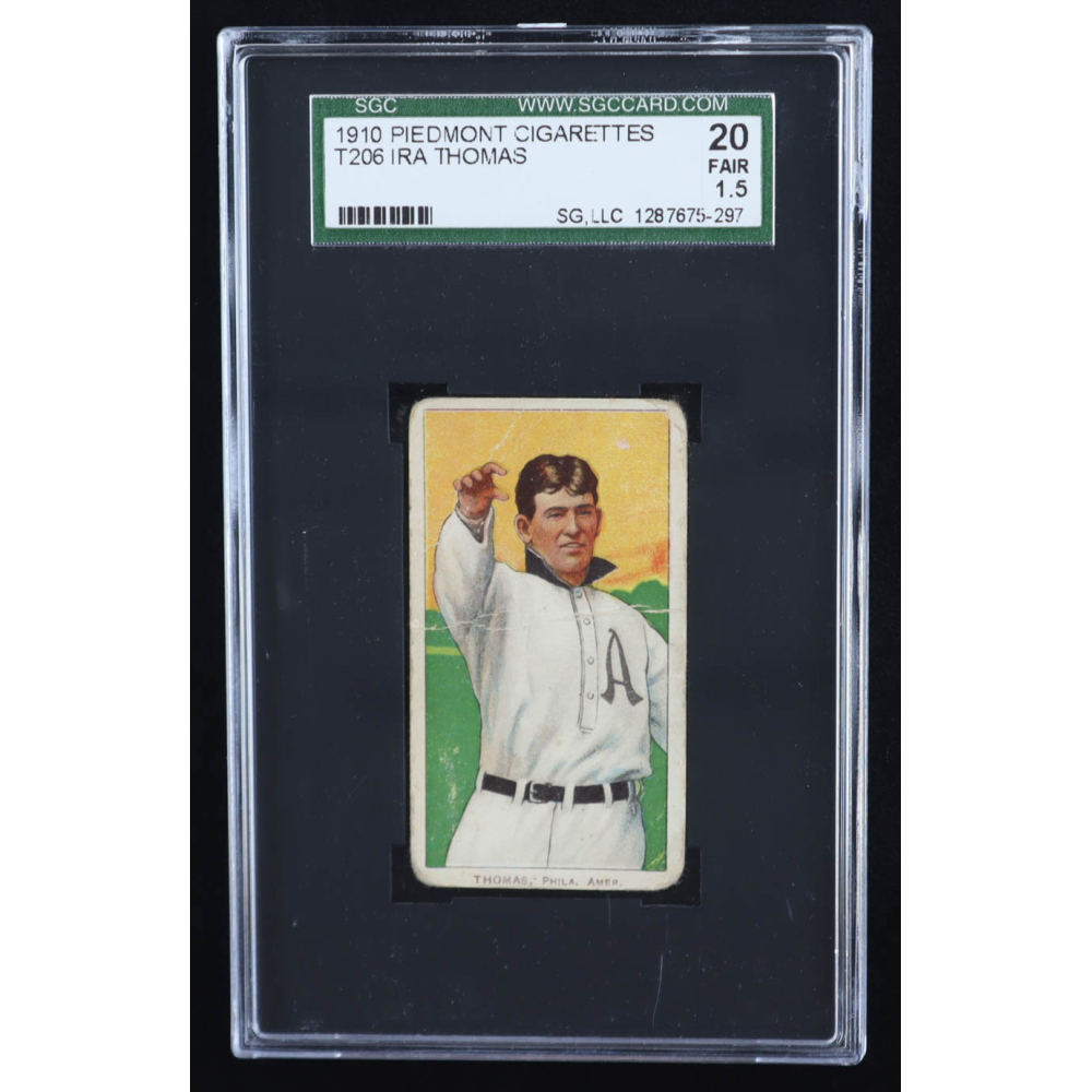 Ira Thomas 1909-11 T206 #486 (SGC 1.5) at PristineAuction.com