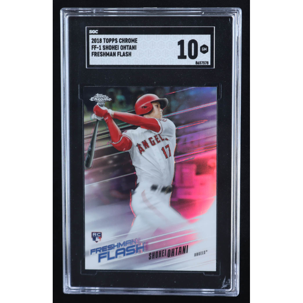 Shohei Ohtani 2018 Topps Chrome Freshman Flash #FF1 RC (SGC 10) at PristineAuction.com