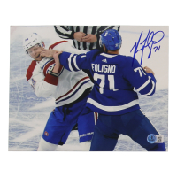 Nick Foligno Signed Maple Leafs 8x10 Photo (Beckett) at PristineAuction.com