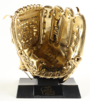 Johnny Bench Signed Rawlings Mini Golden Glove With Display Stand (Fanatics) at PristineAuction.com