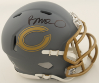 Rome Odunze Signed Bears Slate Alternate Speed Mini Helmet (JSA) at PristineAuction.com