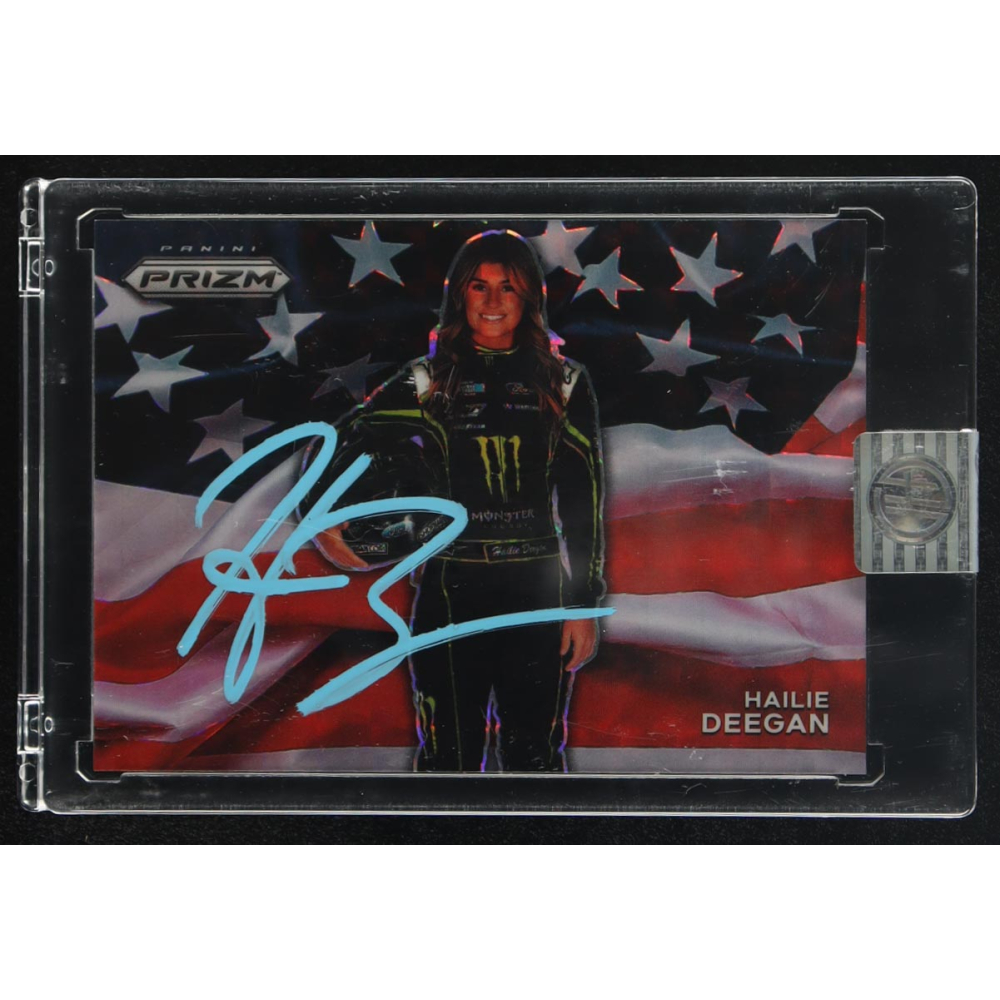 Hailie Deegan Signed 2022 Panini Reactive Prizm #USA13 (Deegan) at PristineAuction.com