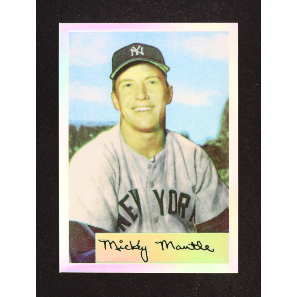 Mickey Mantle 1996 Topps Commemorative Set Refractors #65 at PristineAuction.com