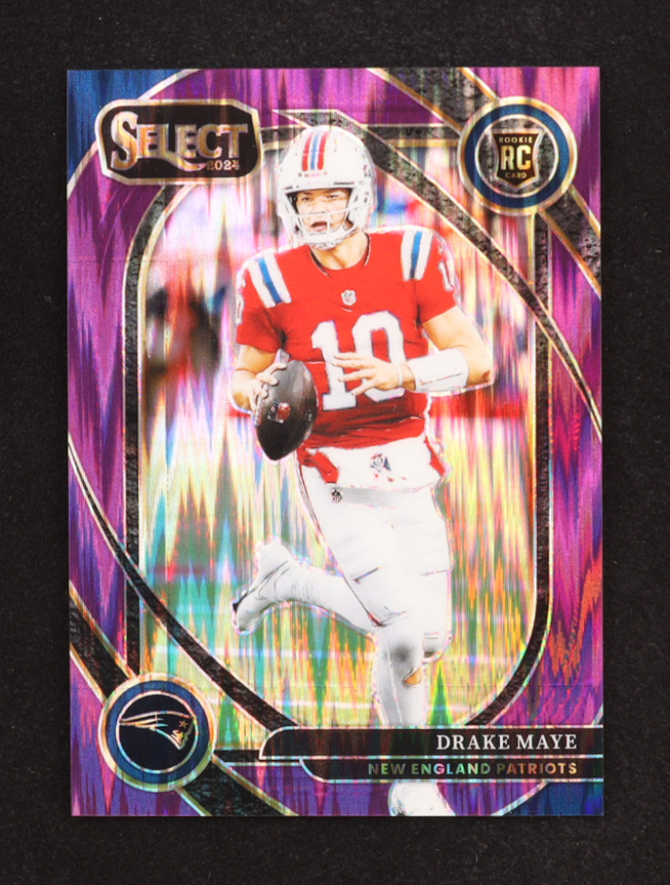 Drake Maye 2024 Select Prizm Purple Shock #218 RC #240/360