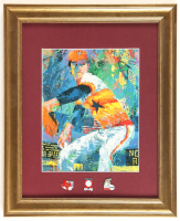 LeRoy Neiman "Nolan Ryan" Custom Framed Art Print Display With (3) Commemorative Player Pins at PristineAuction.com