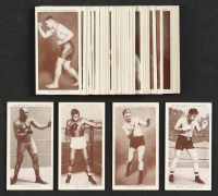 1938 Churchman Boxing Complete Set of (50) Cards with Joe Louis, Jack Johnson, Jack Dempsey, James Braddock, and Gene Tunney at PristineAuction.com