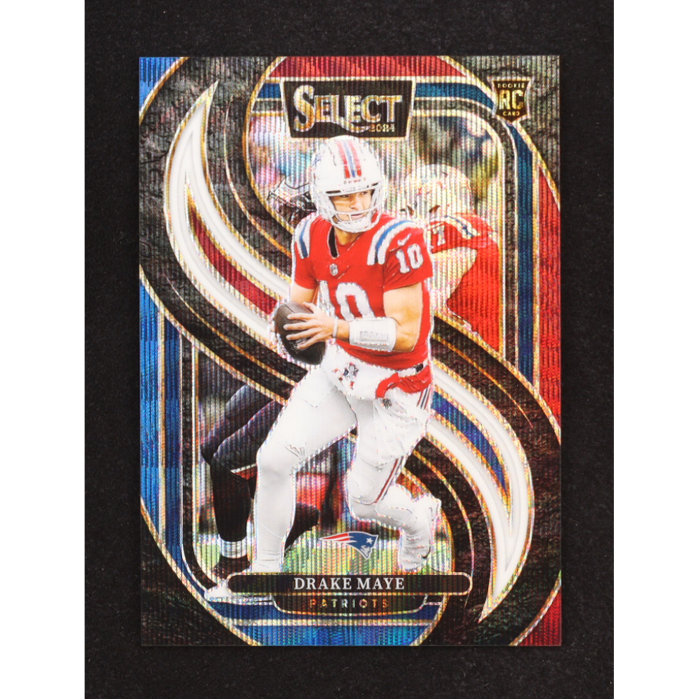 Drake Maye 2024 Select Prizm Tri Color #113 RC #219/249 at PristineAuction.com