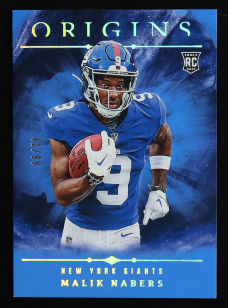 Malik Nabers 2024 Panini Origins Holo Blue #147 RC #41/99