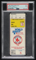 1986 World Series Hurst vs Gooden Game 5 Ticket Stub (PSA 2) at PristineAuction.com