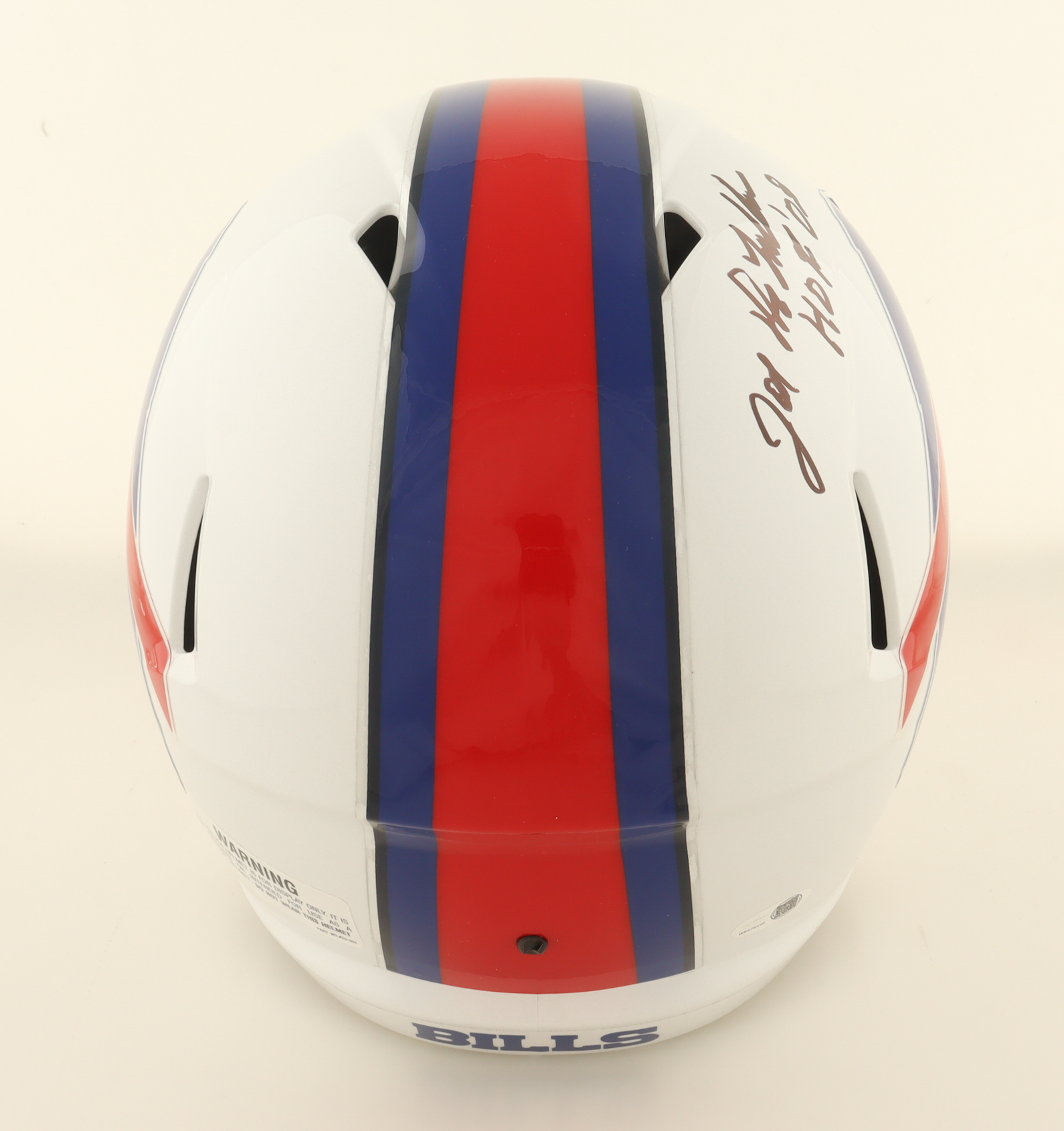 Joe DeLamielleure Signed Bills Full-Size Speed Helmet Inscribed "HOF '03" (JSA) at PristineAuction.com Joe DeLamielleure Signed Bills Full-Size Speed Helmet Inscribed "HOF '03" (JSA) at PristineAuction.com