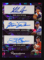 Nolan Ryan / Ferguson Jenkins / Jim Palmer / Steve Carlton / Bert Blyleven / Juan Marichal 2024 Leaf Metal Signature Series Autographs Purple Crystal #S6-5 #1/1 at PristineAuction.com