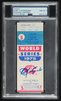 Carl Yastrzemski Signed Original 1975 World Series Game 5 Ticket (PSA | Autograph Graded PSA 8) at PristineAuction.com