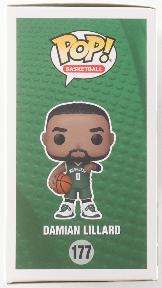 Damian Lillard Signed "Milwaukee Bucks" #177 Funko Pop! Vinyl Figure (JSA) at PristineAuction.com Damian Lillard Signed "Milwaukee Bucks" #177 Funko Pop! Vinyl Figure (JSA) at PristineAuction.com
