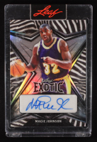 Magic Johnson 2022-23 Leaf Exotic Autographs Prismatic Zebra #BA-MJ1 #1/9 at PristineAuction.com