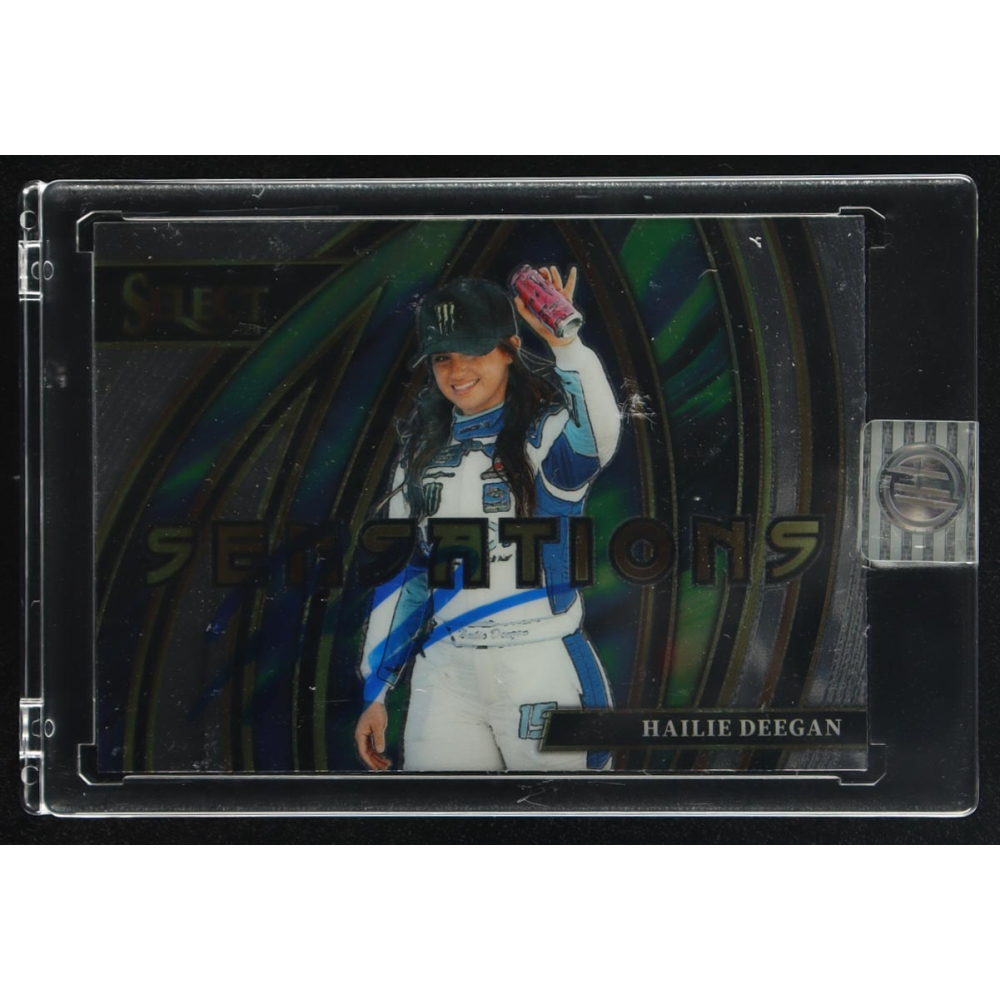 Hailie Deegan Signed 2024 Panini Select #9 (Deegan) at PristineAuction.com