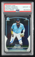 Junior Caminero Signed 2023 Bowman Chrome Prospects #BCP61 (PSA 10) at PristineAuction.com