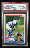 Wade Boggs Signed 1983 Topps #498 RC (PSA) at PristineAuction.com
