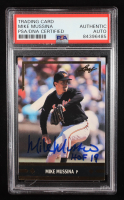 Mike Mussina 1991 Leaf Gold Rookies #BC12 RC Inscribed "HOF 19" (PSA) at PristineAuction.com