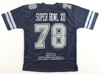 Drew Pearson & Randy White Signed Highlight Stat Jersey (JSA) at PristineAuction.com