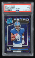 Malik Nabers 2024 Donruss Rated Rookies Retro #6 RC (PSA 9) at PristineAuction.com