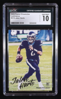 Jalen Hurts 2020 Panini Luminance #210 RC / CHRONICLES (CGC 10) at PristineAuction.com