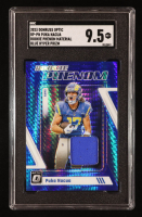 Puka Nacua 2023 Donruss Optic Rookie Phenoms Jerseys Blue Hyper #10 RC (SGC 9.5) at PristineAuction.com