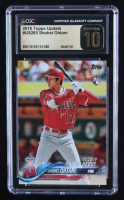 Shohei Ohtani 2018 Topps Update #US285 RC (CGC 10 | Pristine Black Label) at PristineAuction.com