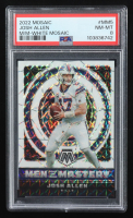 Josh Allen 2022 Panini Mosaic Men of Mastery Mosaic White #5 #24/25 (PSA 8) at PristineAuction.com