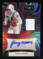 Lenny Moore 2024 Select Signature Memorabilia Prizm Purple #28 #01/49 at PristineAuction.com