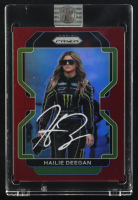 Hailie Deegan Signed 2022 Panini Red Prizm #32 (Deegan) at PristineAuction.com