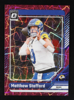 Matthew Stafford 2024 Donruss Optic Pink Velocity #113 #70/80 at PristineAuction.com