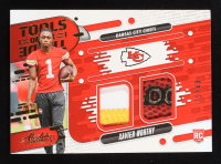 Xavier Worthy 2024 Absolute Tools of the Trade Materials Double Prime #14 RC #15/49 at PristineAuction.com
