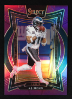 A.J. Brown 2024 Select Prizm Purple #2 #61/75 at PristineAuction.com
