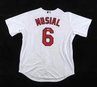 Stan Musial Signed Cardinals Majestic Authentic Jersey Inscribed "3630" (PSA) at PristineAuction.com