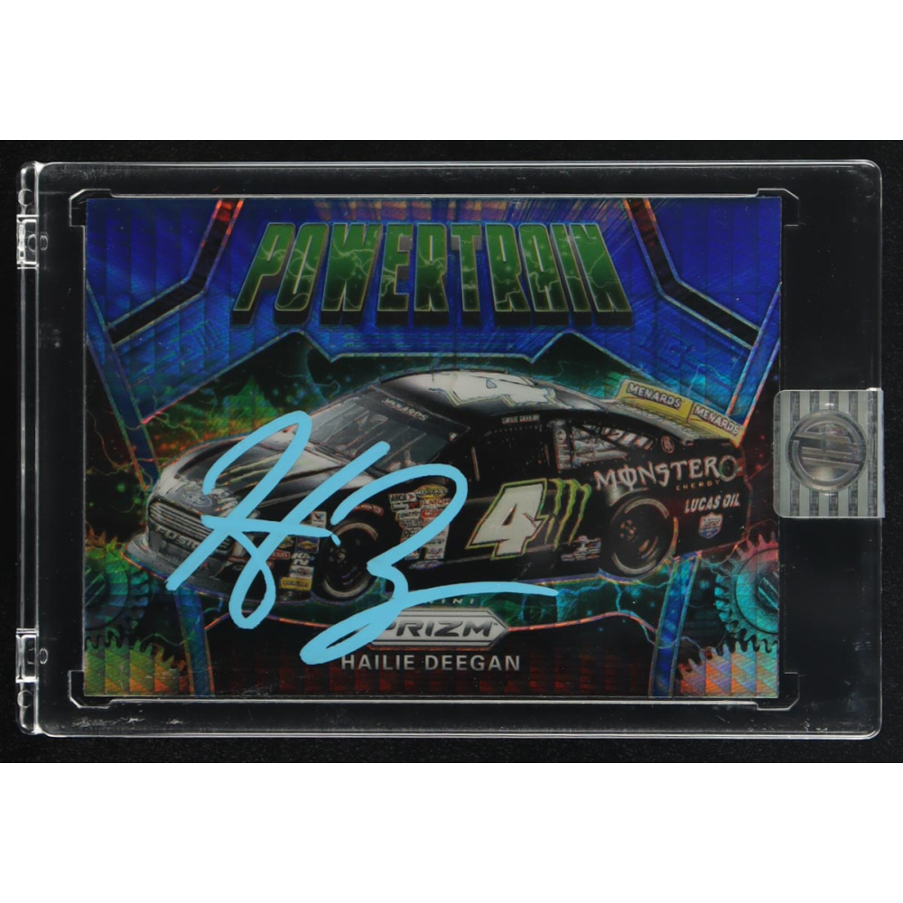 Hailie Deegan Signed 2020 Panini Powertrain Hyper Prizm #90 (Deegan) at PristineAuction.com