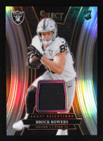 Brock Bowers 2024 Select Draft Selections Memorabilia Prizm #8 RC #083/149 at PristineAuction.com